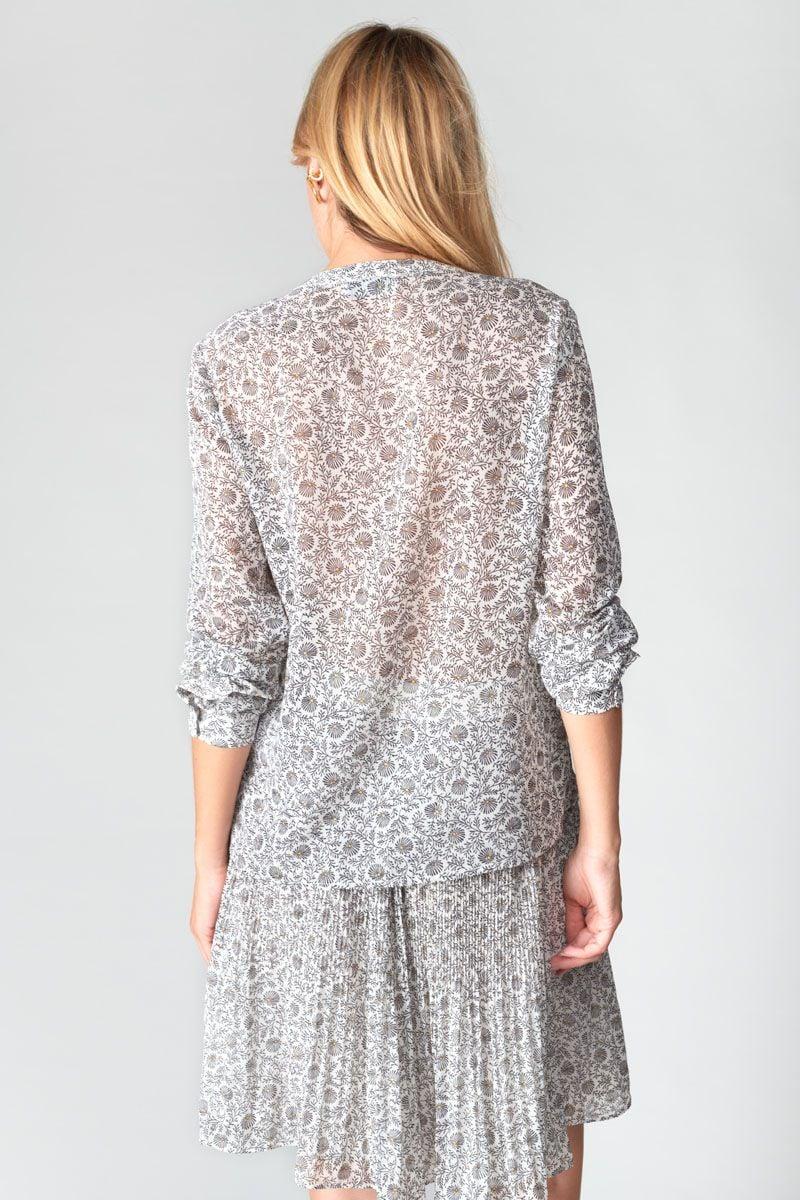 Le Temps Des Cerises Chemise Cardina à Motif Fleuri