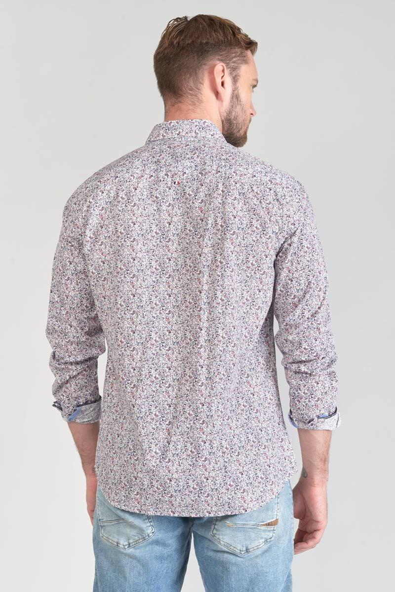 Le Temps Des Cerises Chemise Flam à Motif Fleuri Rose