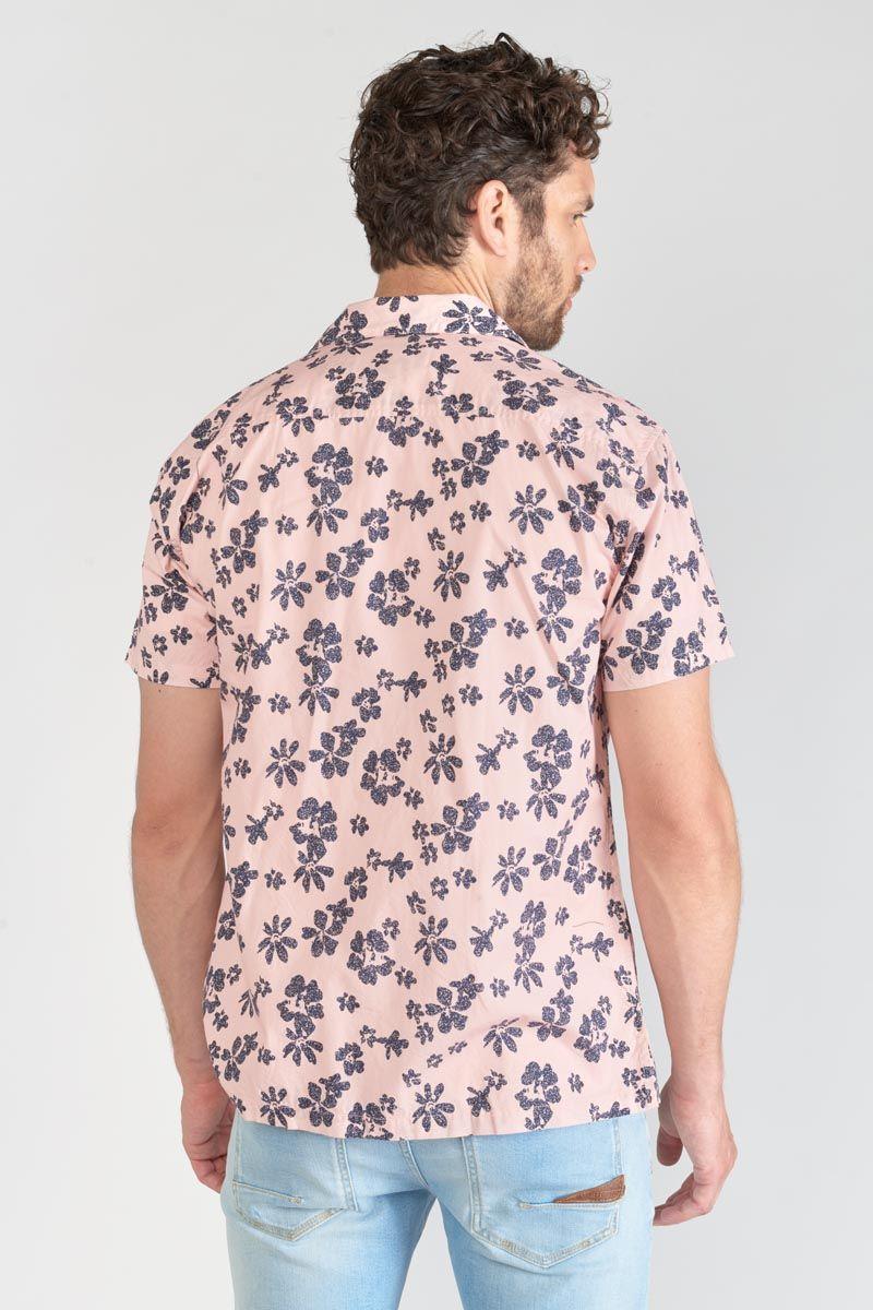 Le Temps Des Cerises Chemise Postir Rose à Motif Fleuri
