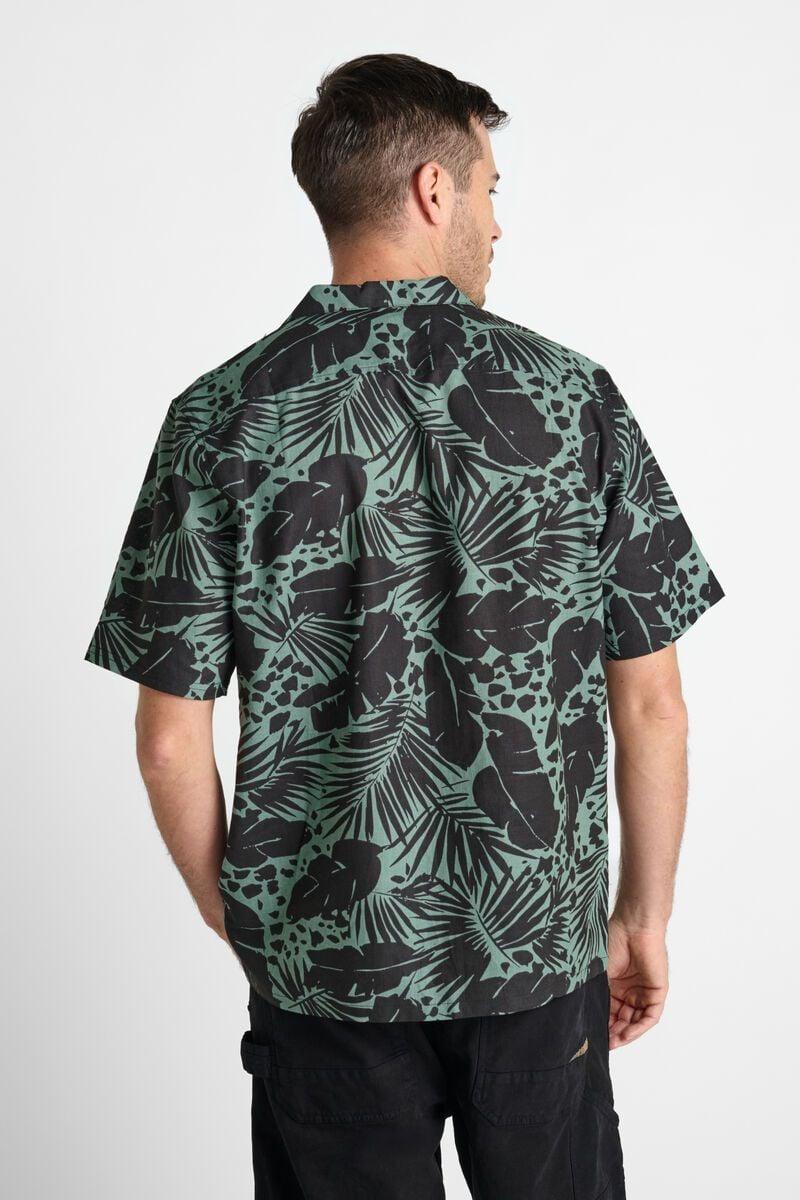 Le Temps Des Cerises Chemise Thoki En Lin Mélangé à Motif Feuilles