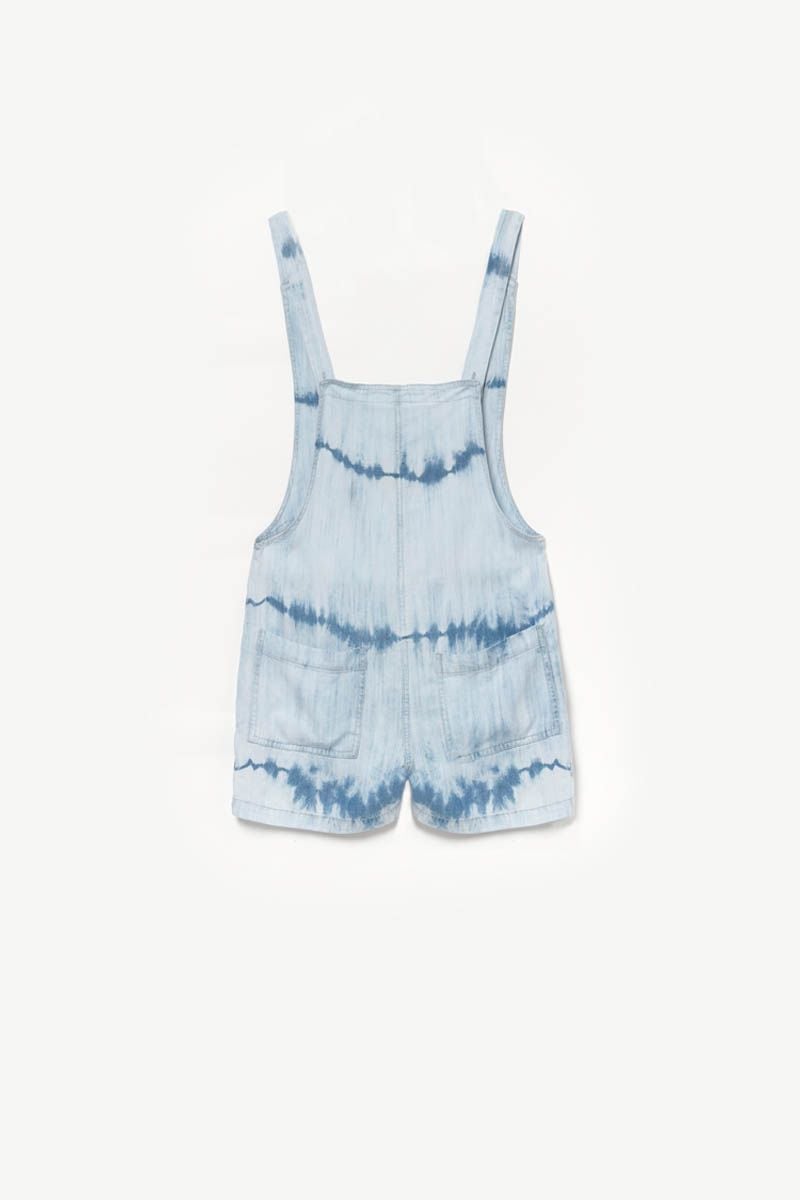 le temps des cerises Combi-short Hellasgi tie and dye bleu