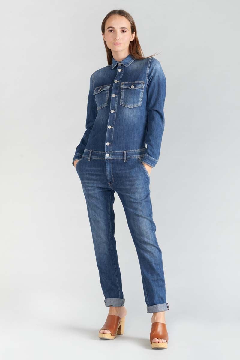 Le Temps Des Cerises Combinaison En Jeans Sena Bleue