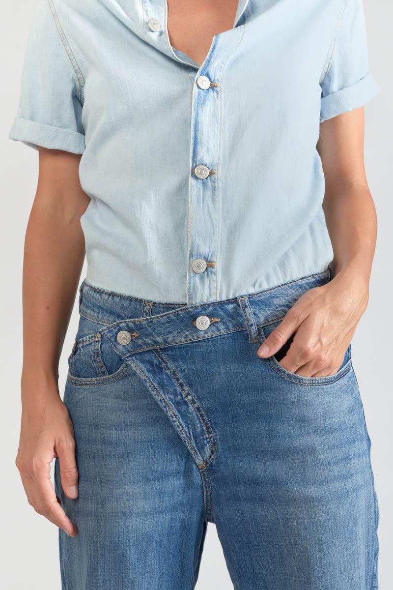 Le Temps Des Cerises Combinaison Pantalon Cozette En Jeans Bleu