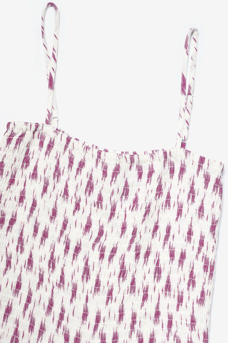 Le Temps Des Cerises Combinaison Pantalon Dodigi à Motif Violet