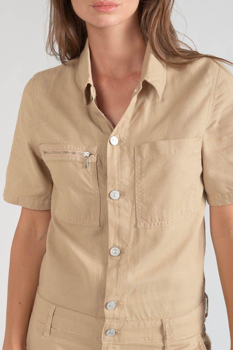 Le Temps Des Cerises Combinaison Pantalon Luminy Beige Sable