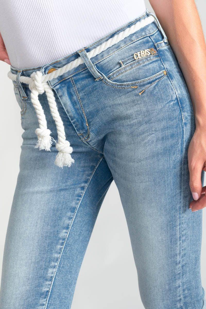 Le Temps Des Cerises Corsaire Benny En Jeans Bleu Délavé