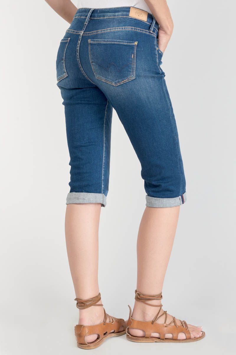 Le Temps Des Cerises Corsaire Vallon En Jeans Bleu Délavé