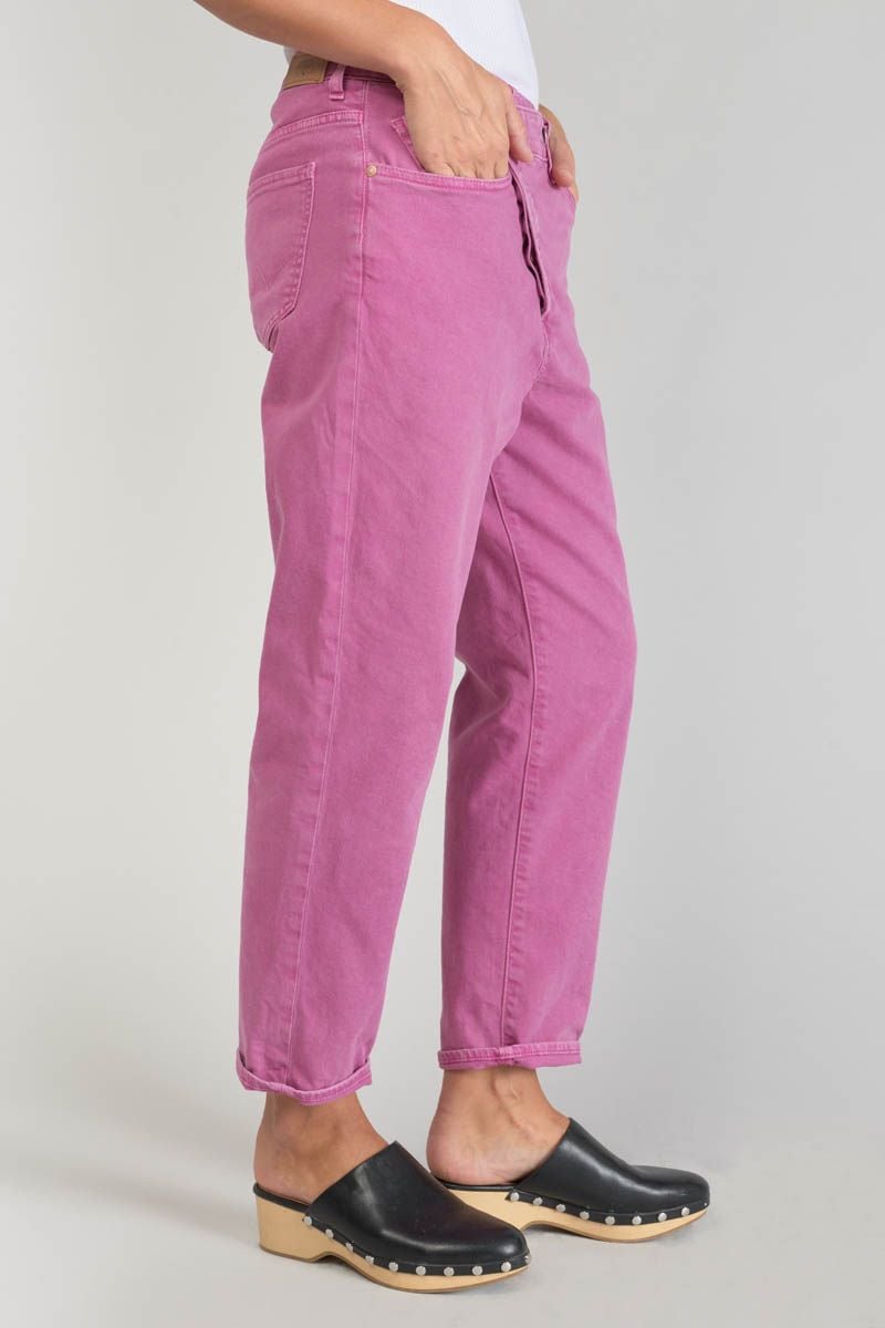 Le Temps Des Cerises Cosy Boyfit 7/8ème Jeans Violet Rose