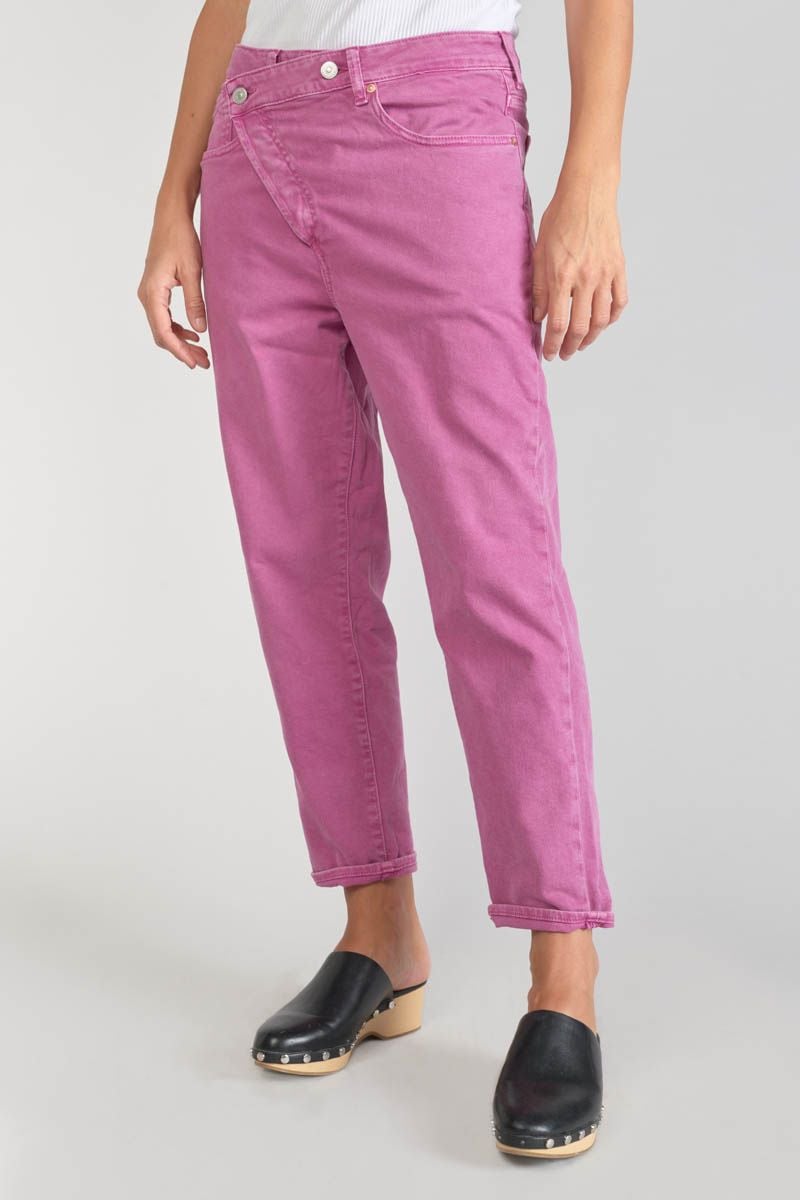 Le Temps Des Cerises Cosy Boyfit 7/8ème Jeans Violet Rose