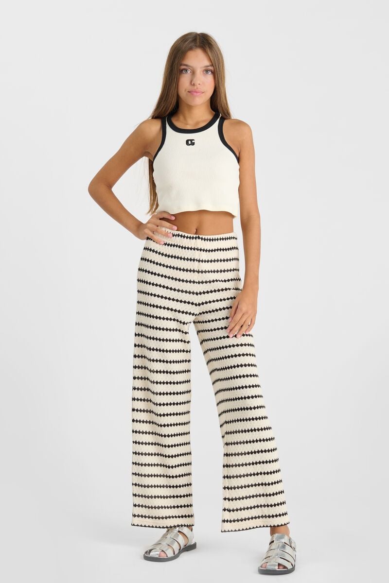 Le Temps Des Cerises Débardeur Crop Top Mirligi Crème