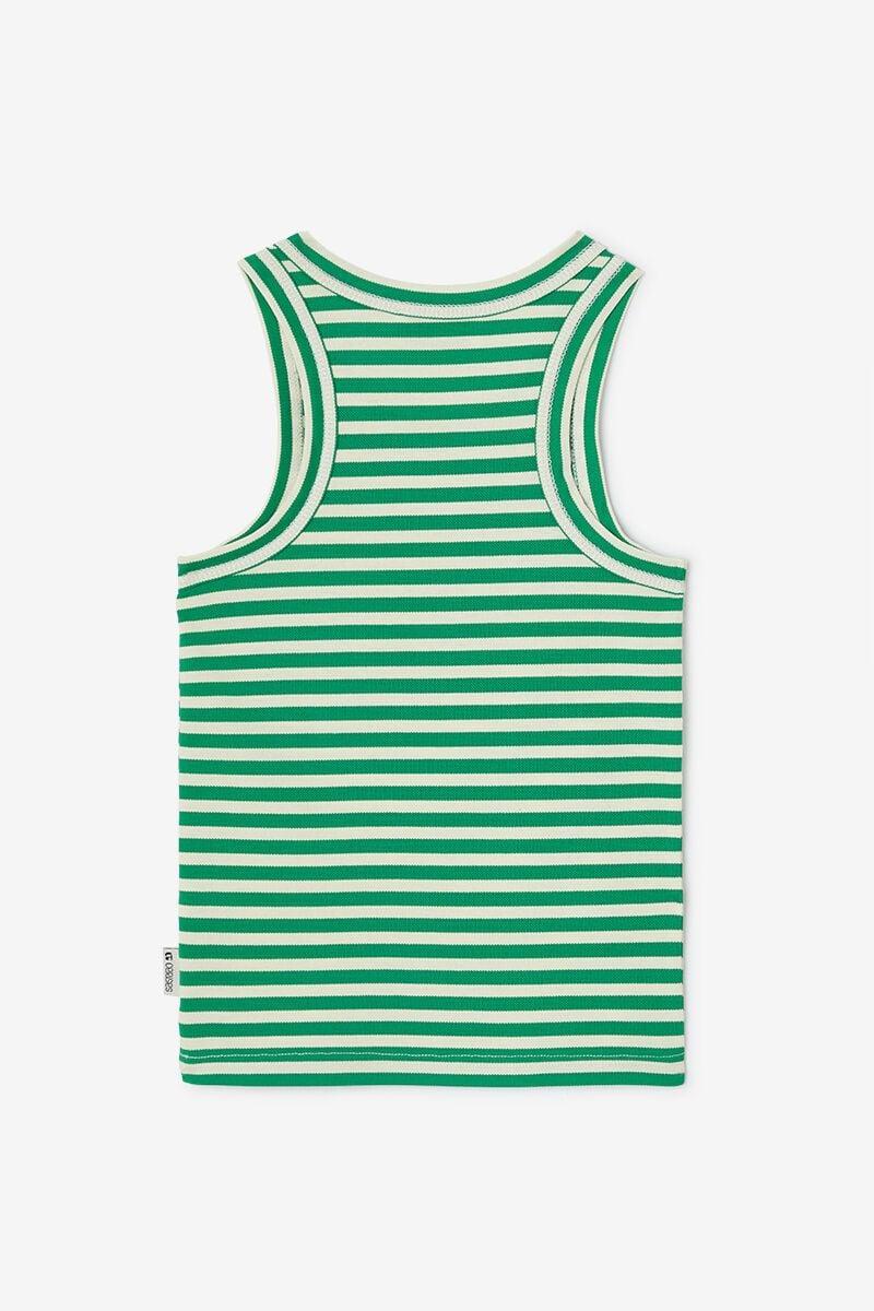 Le Temps Des Cerises Débardeur Marabigi à Rayures Vertes