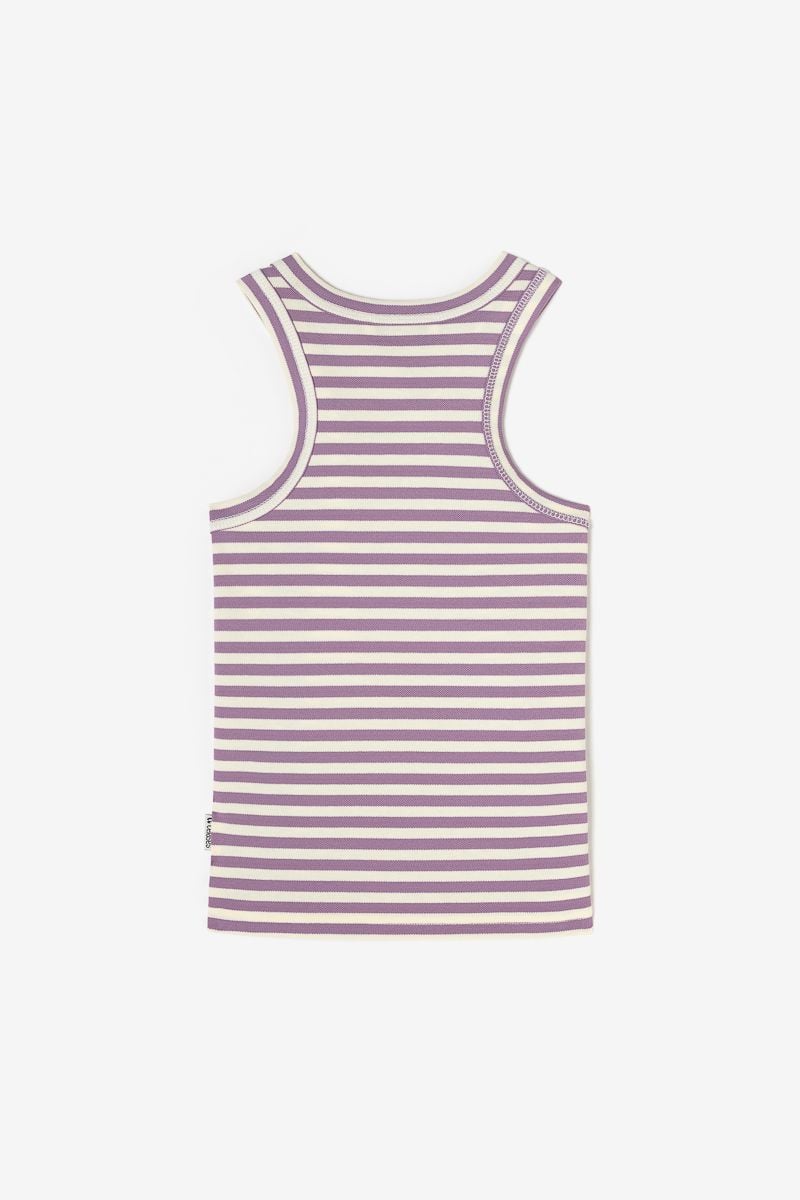 Le Temps Des Cerises Débardeur Marabigi à Rayures Violettes