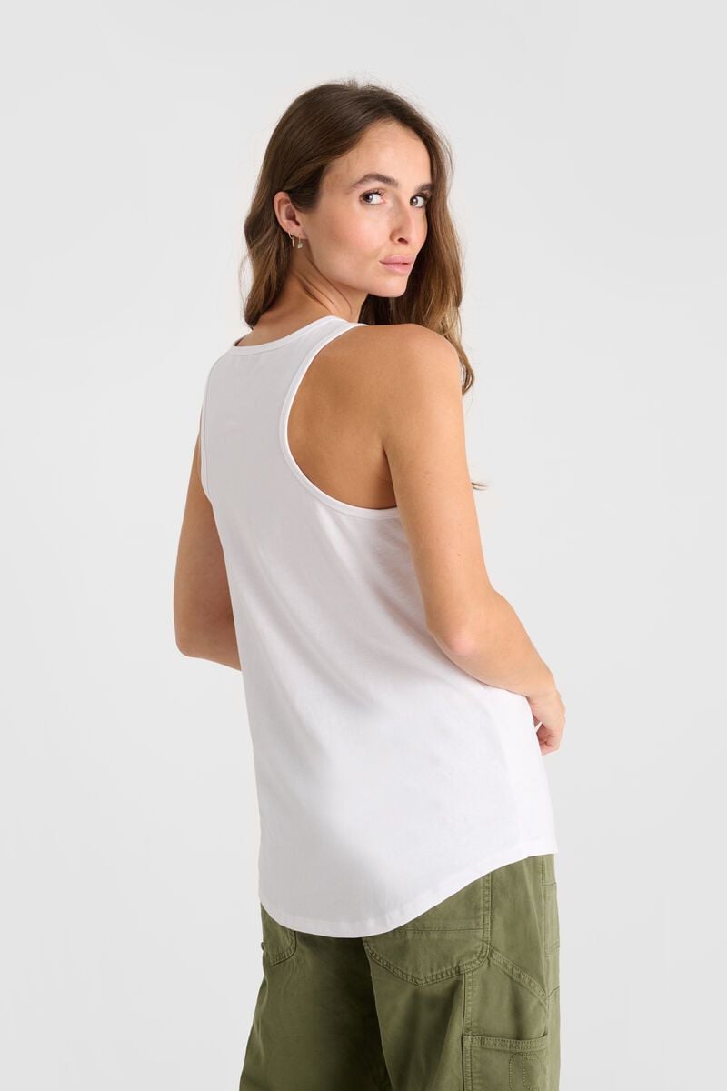 Le Temps Des Cerises Débardeur Mayfair Blanc Imprimé