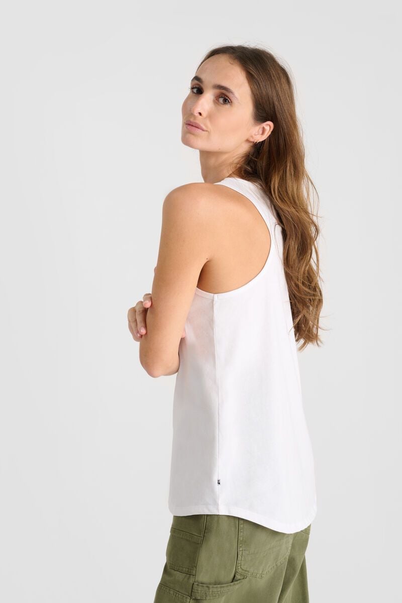 Le Temps Des Cerises Débardeur Mayfair Blanc Imprimé