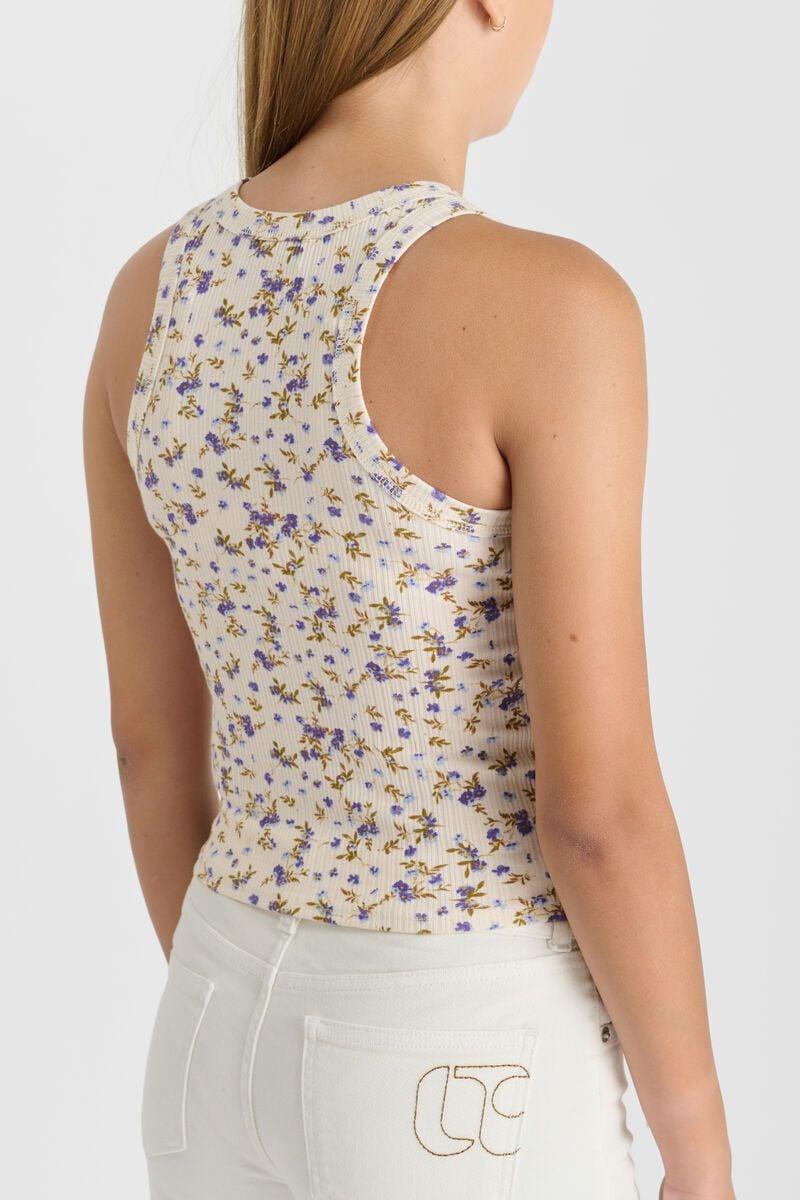 Le Temps Des Cerises Débardeur Talesgi à Motif Fleuri