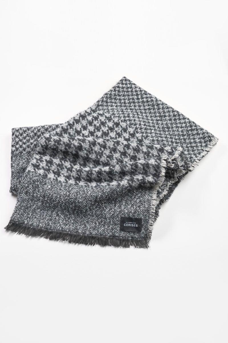 le temps des cerises Echarpe Chiripo à motif noir et blanc