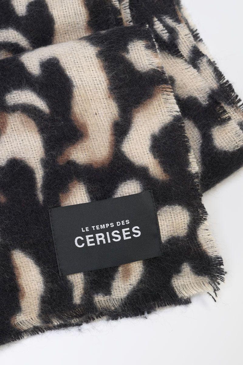 Le Temps Des Cerises Echarpe Listero à Motif Léopard