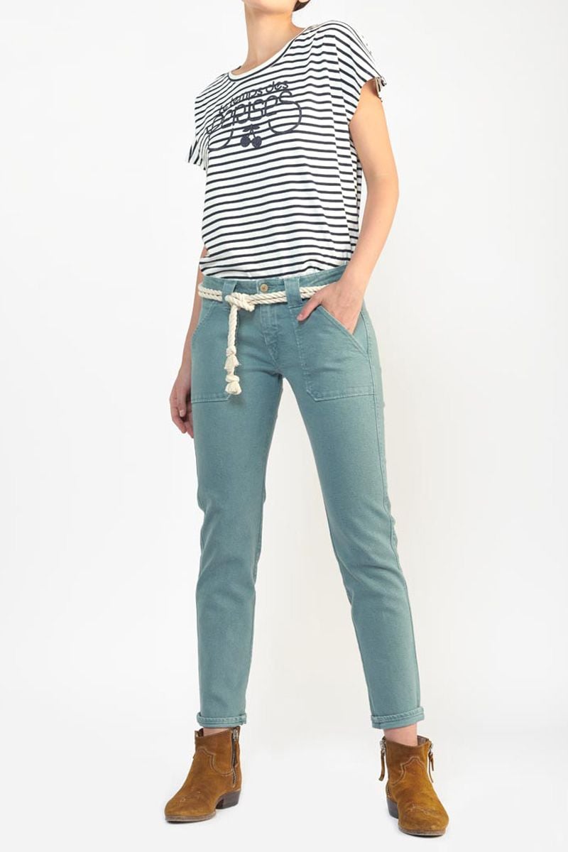 Le Temps Des Cerises Ezra2 200/43 Boyfit Jeans Vert D'eau