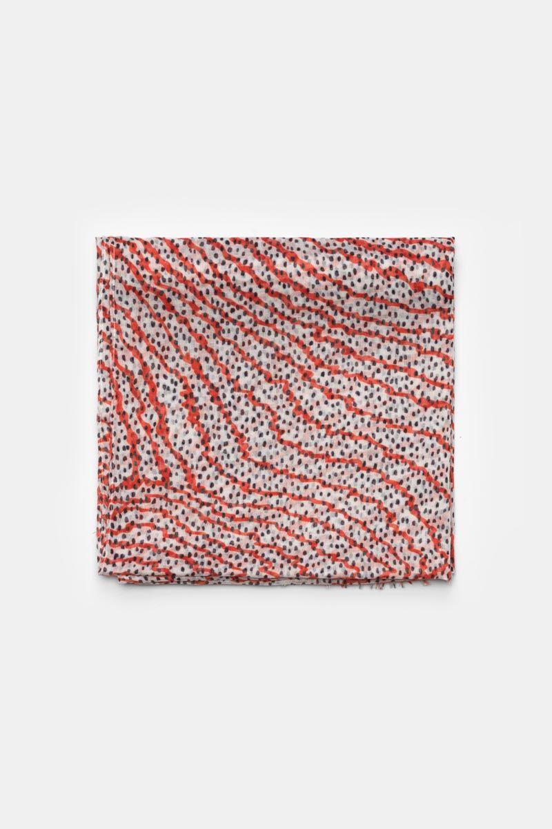 le temps des cerises Foulard Jadida à motif orange et noir