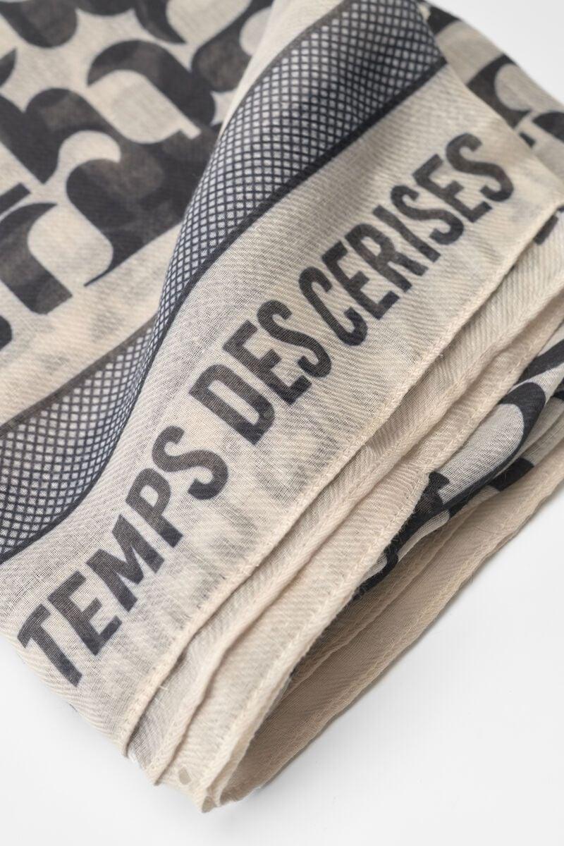 Le Temps Des Cerises Foulard Mono à Motif Monogramme