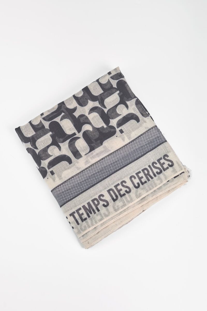 le temps des cerises Foulard Mono à motif monogramme