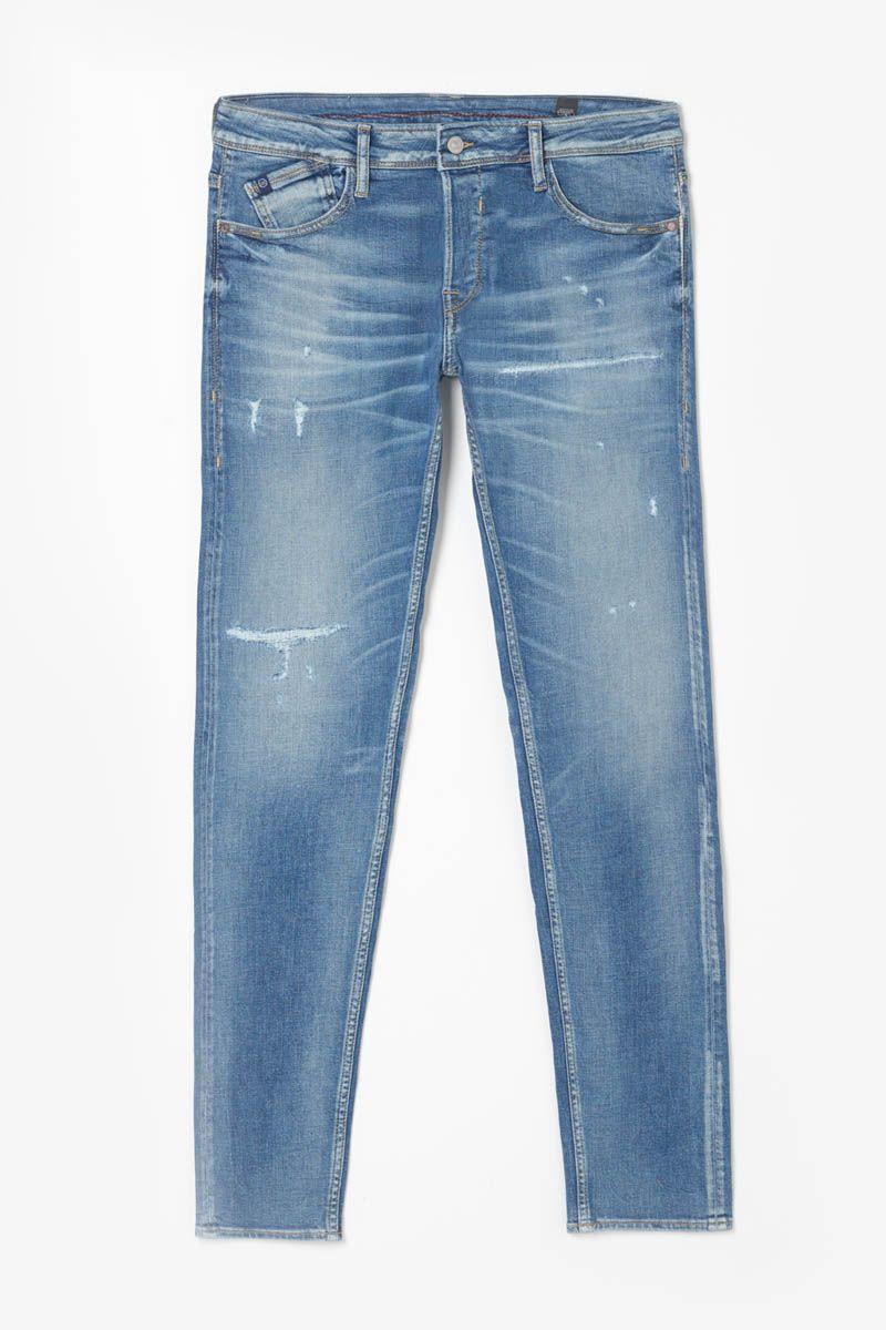 le temps des cerises Groov 700/11 adjusted jeans destroy bleu N°4