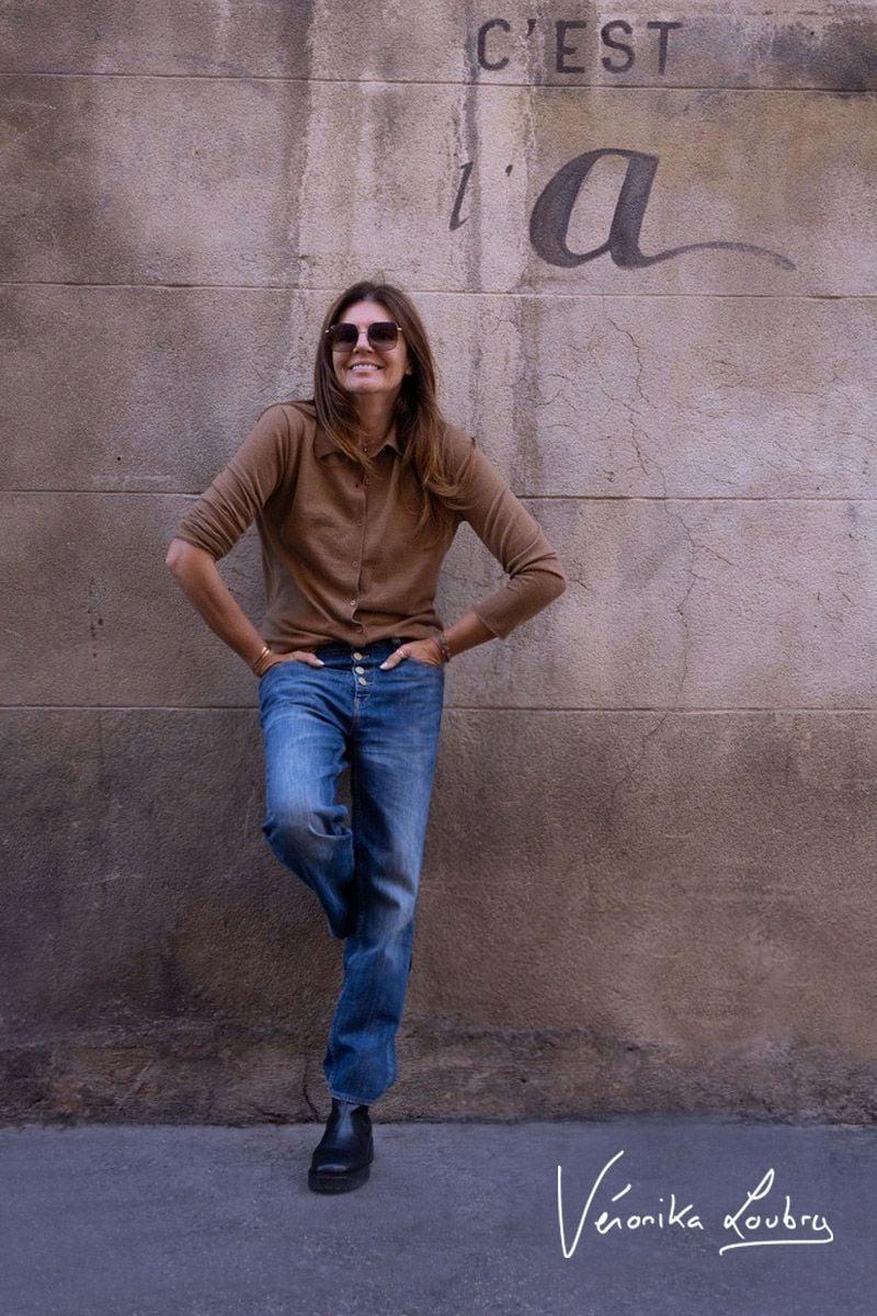 Le Temps Des Cerises James 400/60 Girlfriend By Véronika Loubry Jeans Taille Haute Bleu N°3