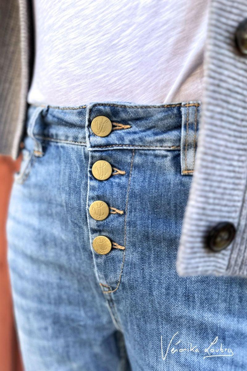 Le Temps Des Cerises James 400/60 Girlfriend By Véronika Loubry Jeans Taille Haute Bleu N°4