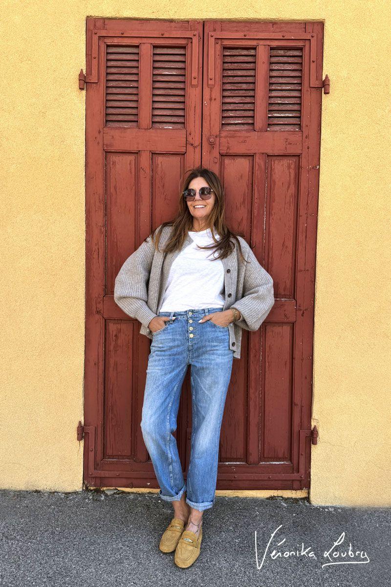 Le Temps Des Cerises James 400/60 Girlfriend By Véronika Loubry Jeans Taille Haute Bleu N°4