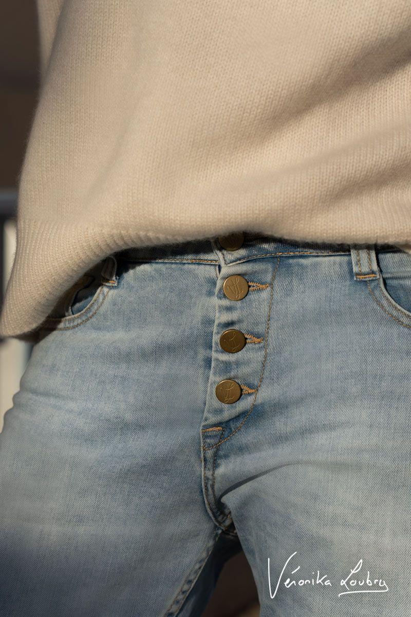 Le Temps Des Cerises James 400/60 Girlfriend By Véronika Loubry Jeans Taille Haute Bleu N°5