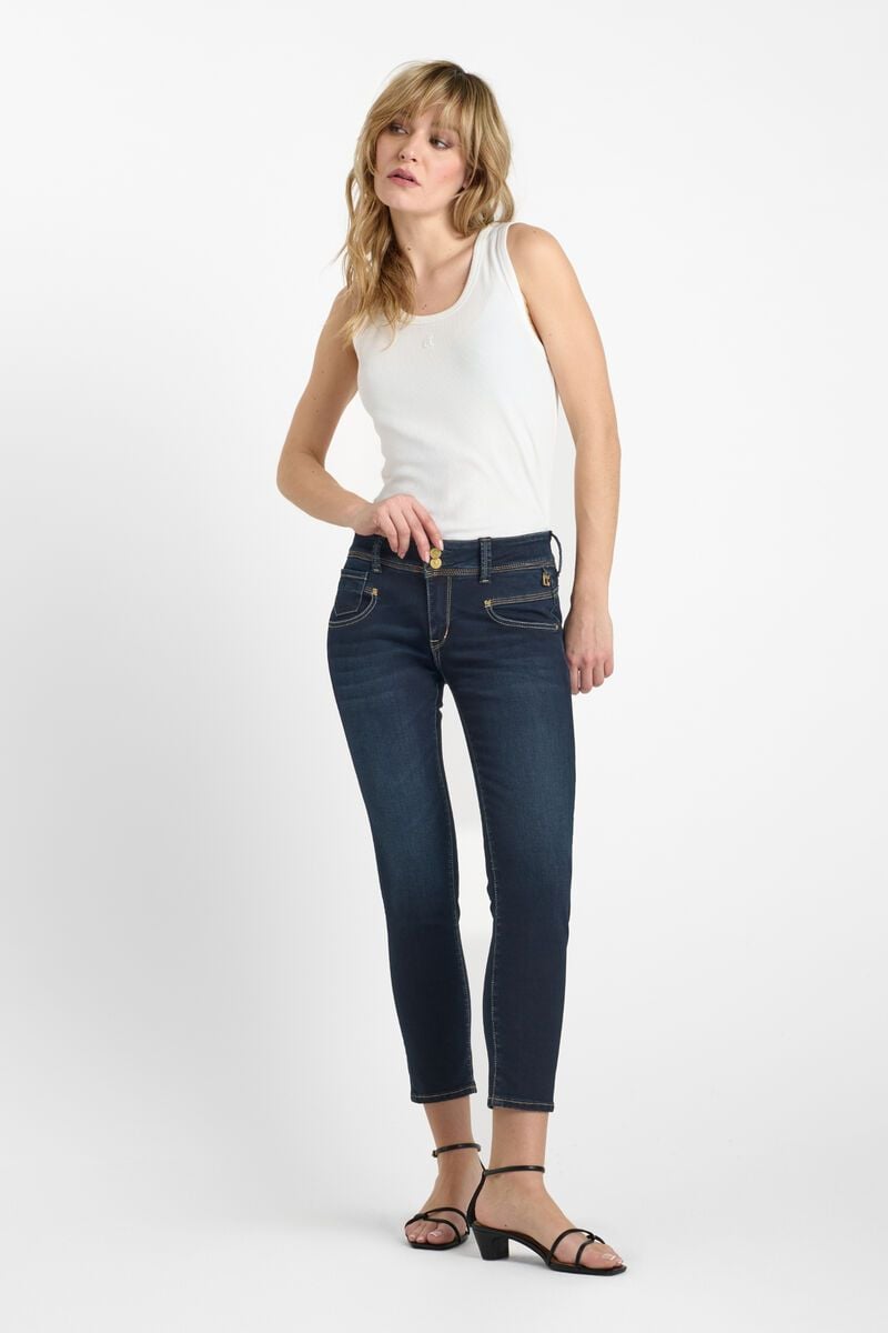 Le Temps Des Cerises Jeans 100/14 Pulp Skinny Lalo 7/8ème Bleu-noir N°1