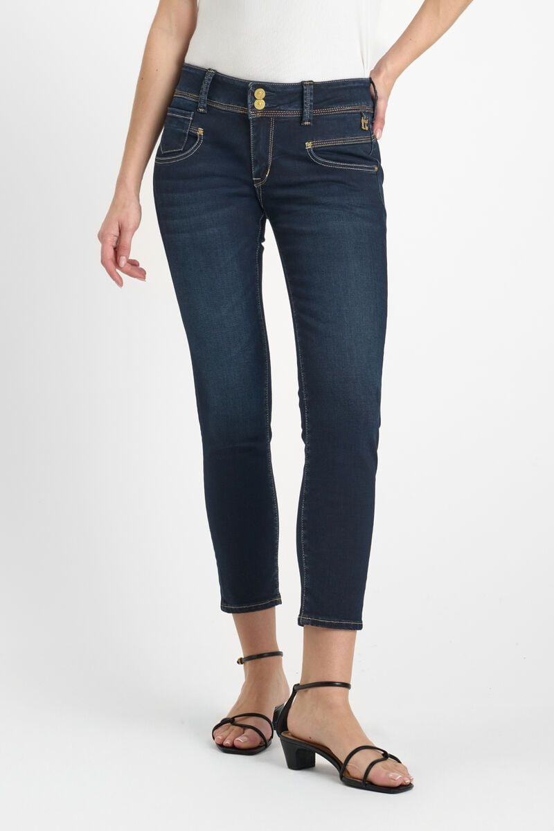 le temps des cerises Jeans 100/14 pulp skinny Lalo 7/8ème bleu-noir N°1