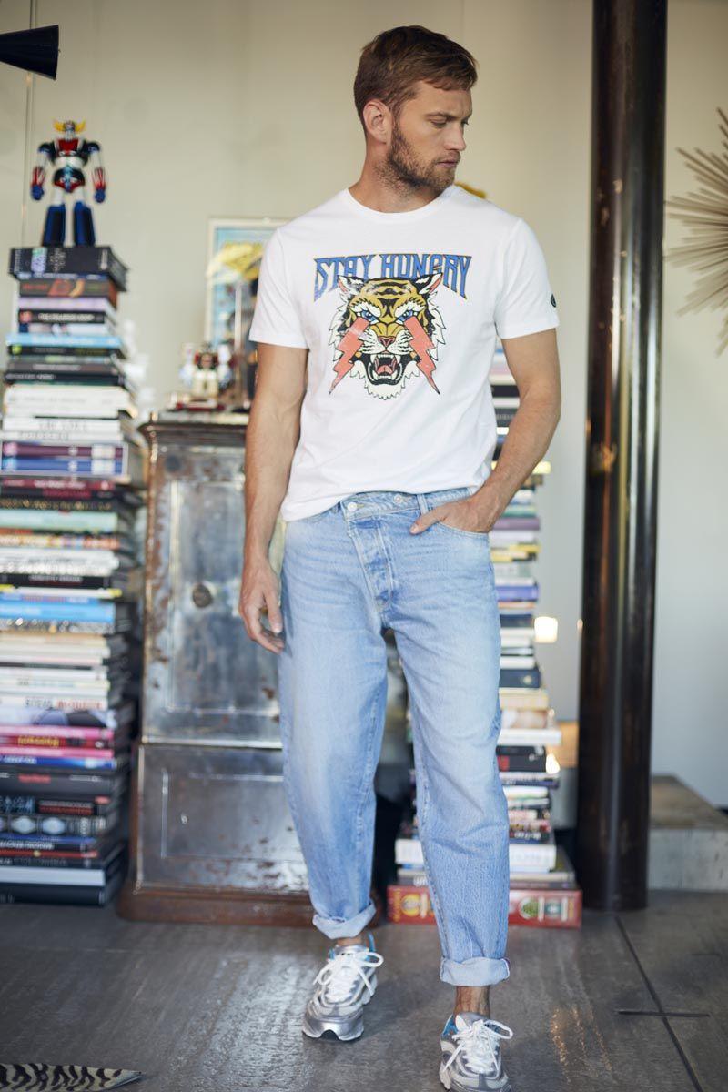 le temps des cerises Jeans 1998 Basic 7/8ème vintage bleu N°5
