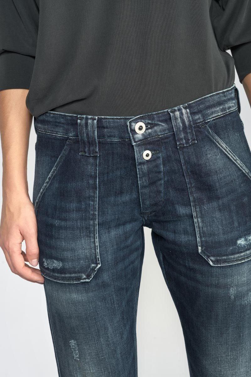 Le Temps Des Cerises Jeans 200/43 Boyfit Cara Destroy Bleu-noir N°2