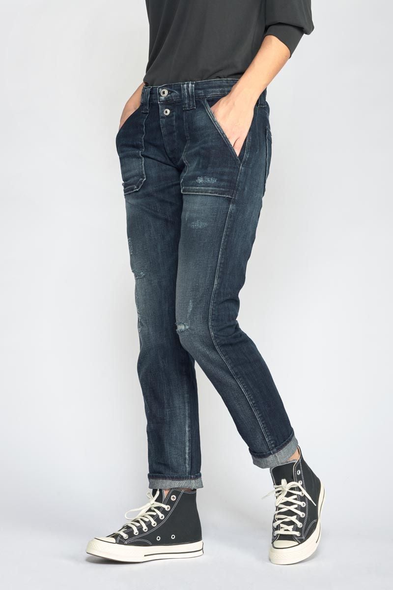 Le Temps Des Cerises Jeans 200/43 Boyfit Cara Destroy Bleu-noir N°2