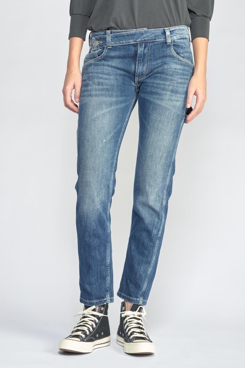 le temps des cerises Jeans 200/43 boyfit Chara destroy bleu N°4