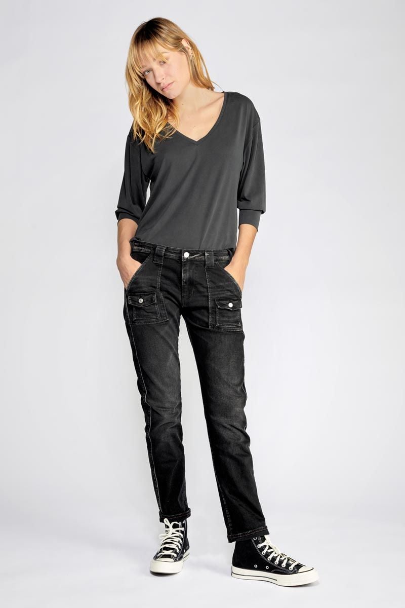 Le Temps Des Cerises Jeans 200/43 Boyfit Gini Noir N°1