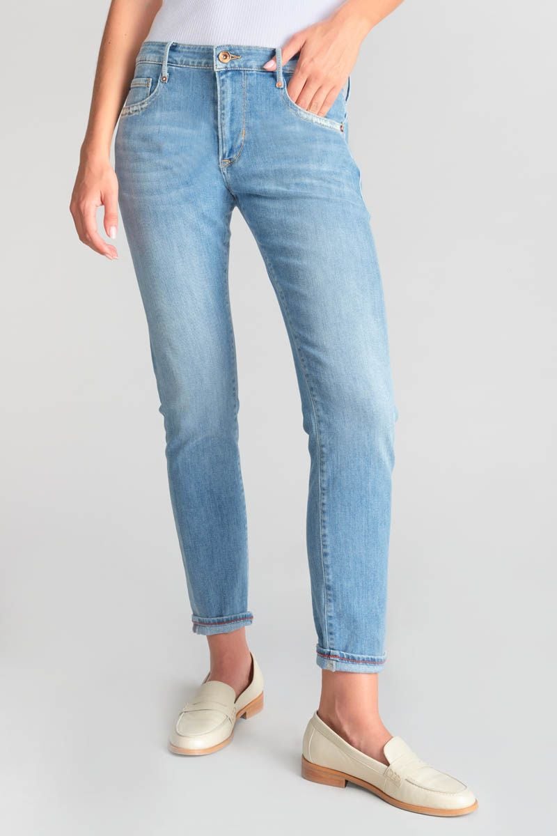 le temps des cerises Jeans 200/43 boyfit Sea bleu N°4