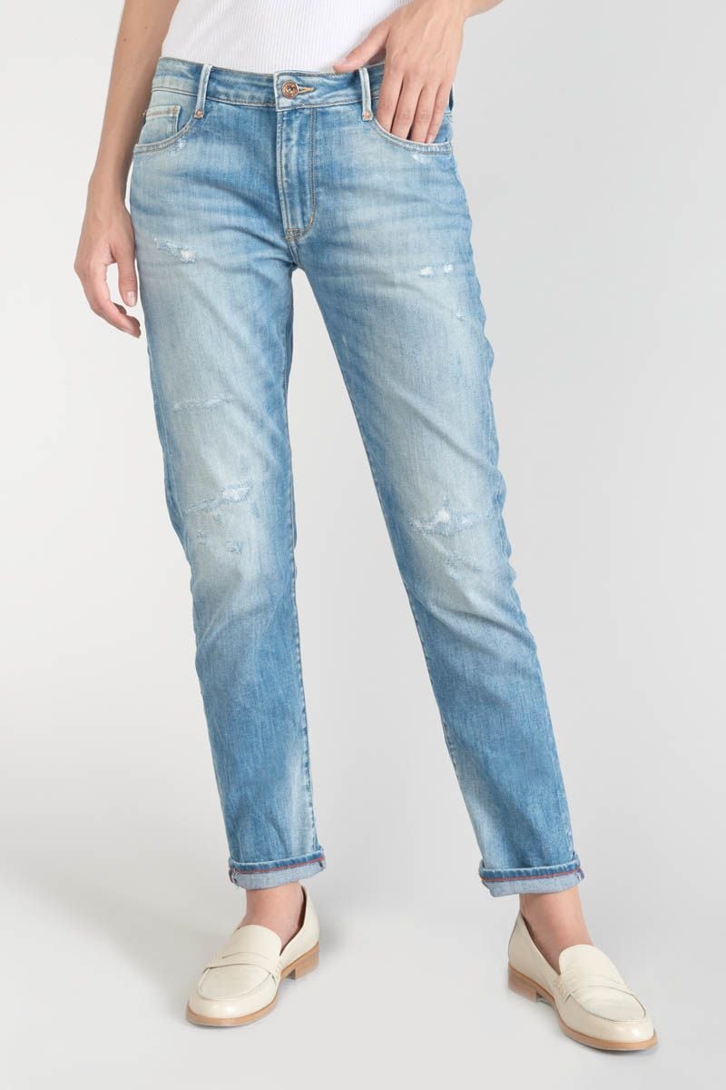 Le Temps Des Cerises Jeans 200/43 Boyfit Sea Destroy Bleu N°4