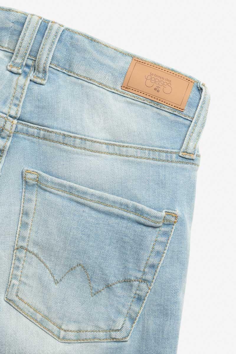 Le Temps Des Cerises Jeans 400/12 Mom Basic Taille Haute 7/8ème Bleu N°5