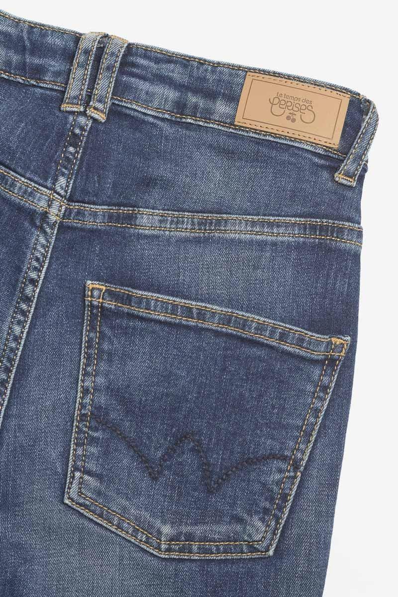 Le Temps Des Cerises Jeans 400/12 Mom Basic Taille Haute 7/8ème Vintage Bleu N°2