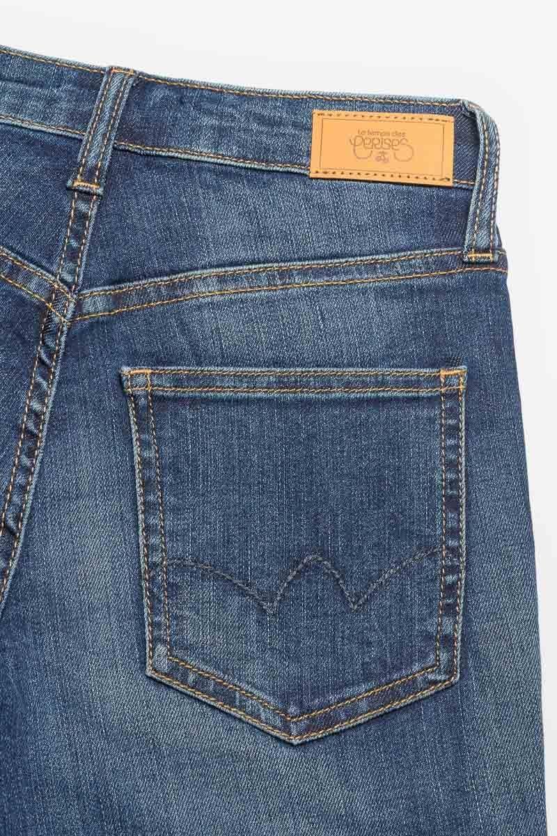 Le Temps Des Cerises Jeans 400/14 Mom Basic Taille Haute 7/8ème Bleu N°2