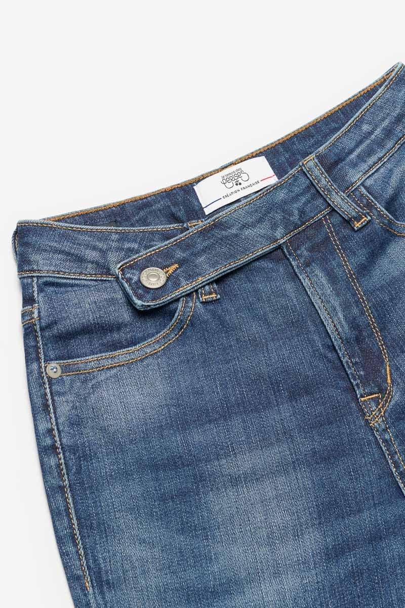 Le Temps Des Cerises Jeans 400/14 Mom Basic Taille Haute 7/8ème Bleu N°2
