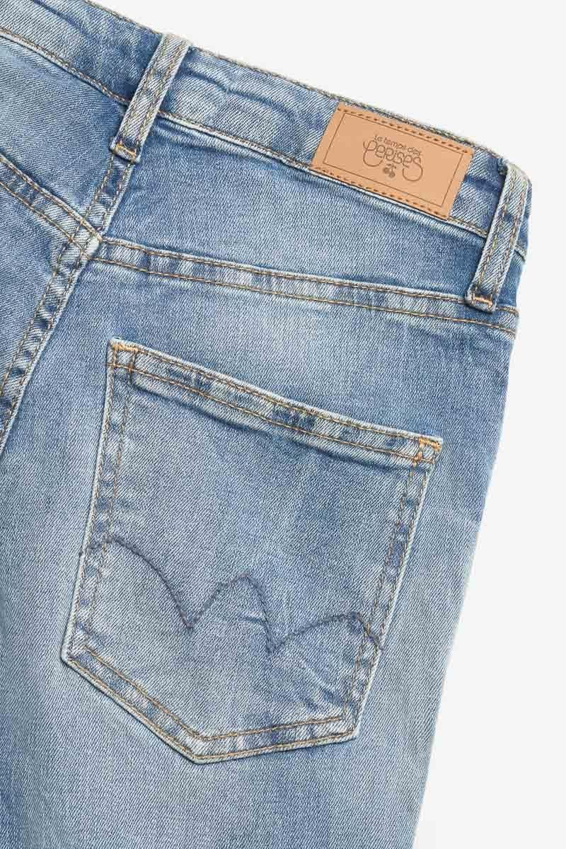 Le Temps Des Cerises Jeans 400/14 Mom Basic Taille Haute 7/8ème Bleu N°4