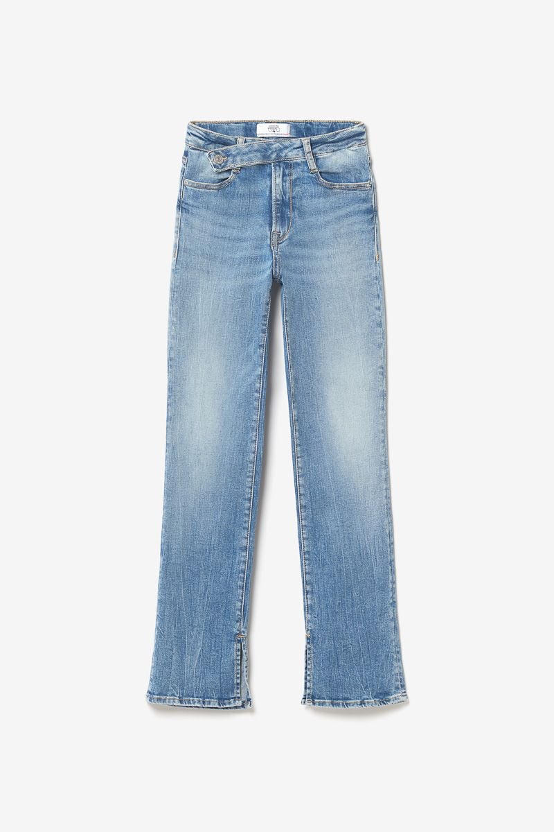 Le Temps Des Cerises Jeans 400/14 Mom Basic Taille Haute 7/8ème Bleu N°4