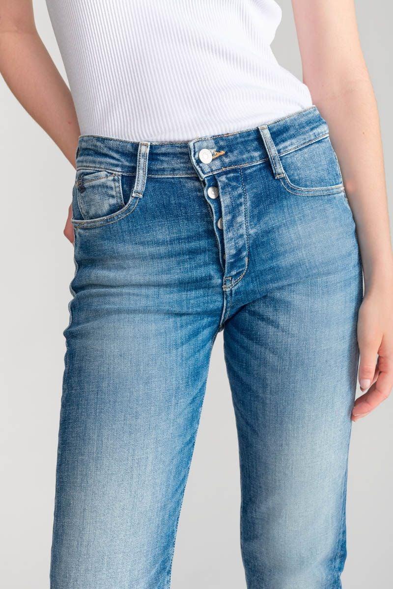 Le Temps Des Cerises Jeans 400/17 Mom Bambino Taille Haute 7/8ème Bleu N°4