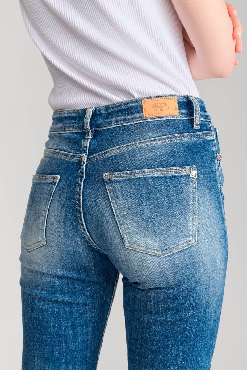 Le Temps Des Cerises Jeans 400/17 Mom Bambino Taille Haute 7/8ème Bleu N°4
