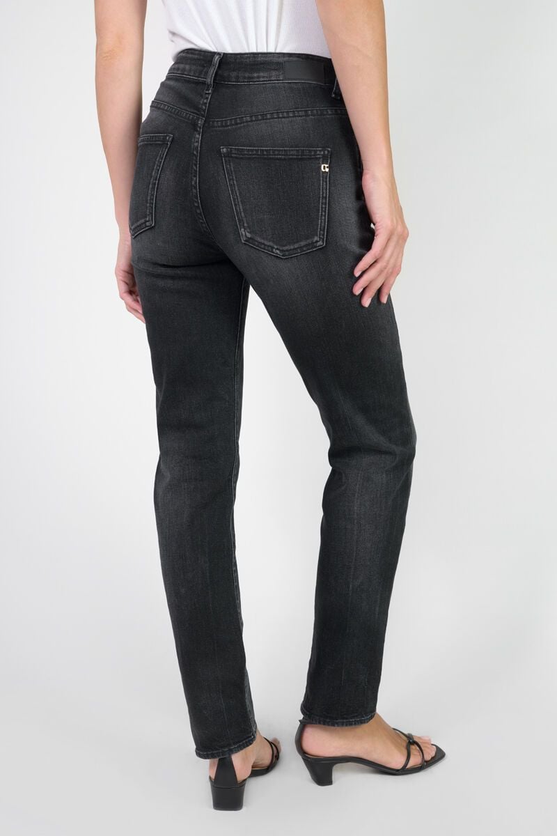 Le Temps Des Cerises Jeans 400/17 Mom Bambo Taille Haute 7/8ème Noir N°1