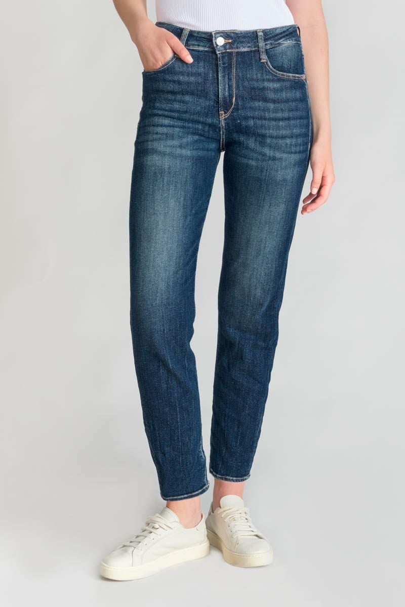 le temps des cerises Jeans 400/17 mom Basic taille haute 7/8ème bleu N°2