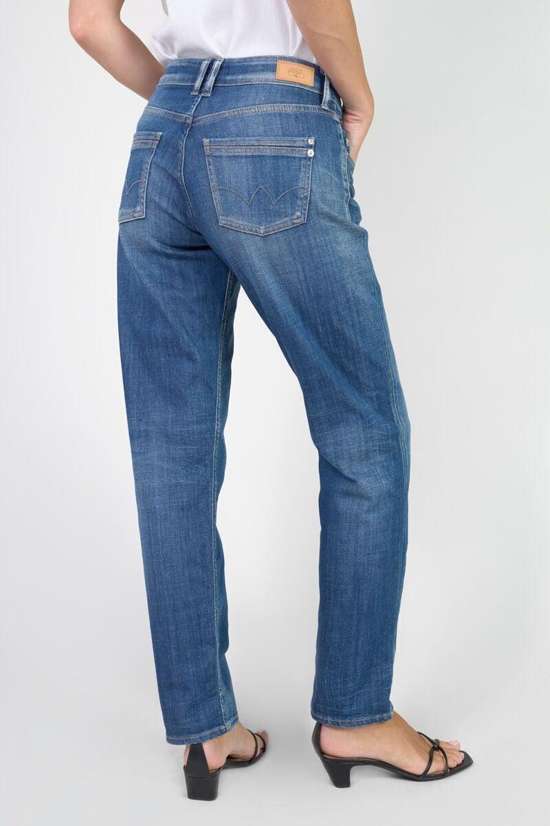 Le Temps Des Cerises Jeans 400/17 Mom Binh Taille Haute 7/8ème Destroy Bleu N°3